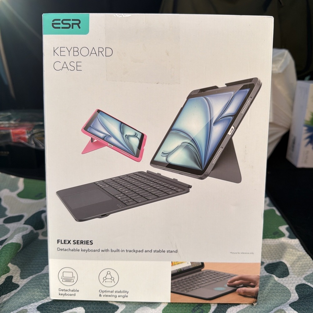 ESR Flex Detachable Keyboard Case For iPad Air 11" (M3/M2) & 5th/4th 10.9", Gray